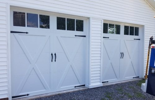 a repaired garage door after we fixed it with emergency garage door repair services