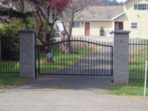 single swinging wrought iron residential gate repair in Morganton NC