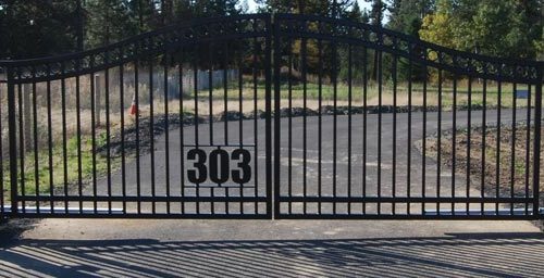 double swinging residential wrought iron gate repair in Morganton NC