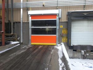 high speed garage door installed in Hickory North Carolina