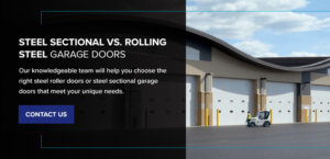 contact us about a steel rolling door or a sectional garage door